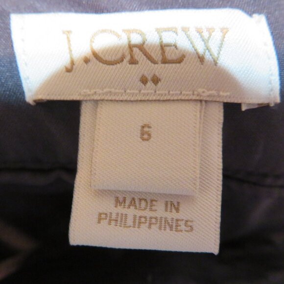 J.Crew Wool Blend Gray Plaid Wrap Skirt with Pockets Bow - Picture 7 of 8